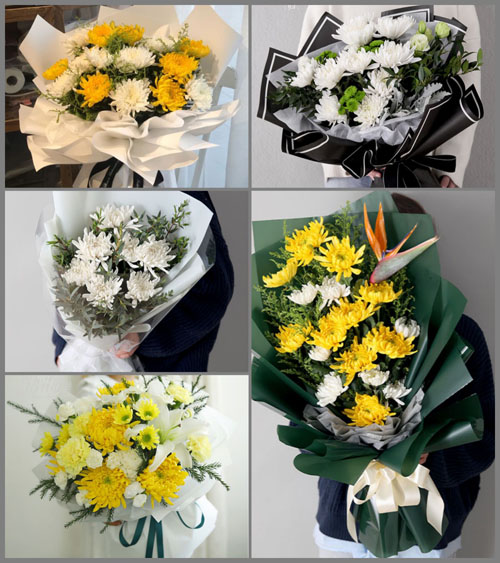广西钦州灵山县烟墩镇白事花束代送